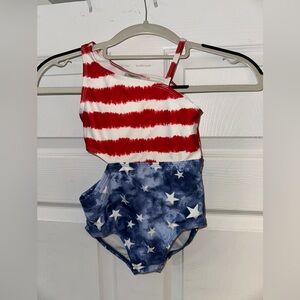 OshKosh B'gosh Red and Blue Kids Swim One Piece